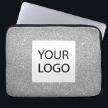 Capa Para Notebook Silver Modern Glitter - Promocional de logotipo pe<br><div class="desc">Promocional de logotipo personalizado Elegante e brilhante Capa de logotipo personalizado Elegante moderno e profissional para Laptop corporativo ou gabinete de Promocional para um presente do setor de beleza. Este caso pode ser personalizado para incluir o logotipo da sua empresa ou da sua empresa.</div>