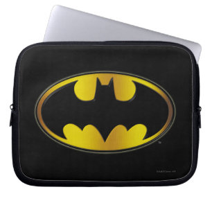Capa Para Notebook Símbolo Batman   Logotipo de gradiente oval