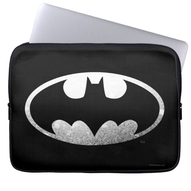 Capa Para Notebook Símbolo Batman | Logotipo Grainy (Frente)