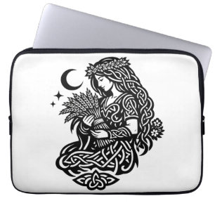 Capa Para Notebook Símbolo da Donzela de Virgem — Tatuagem do Zodíaco