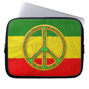 Capa Para Notebook Símbolo de paz de Rasta