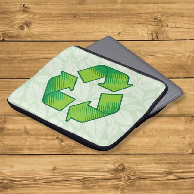 Capa Para Notebook Símbolo de reciclagem (Criador carregado)
