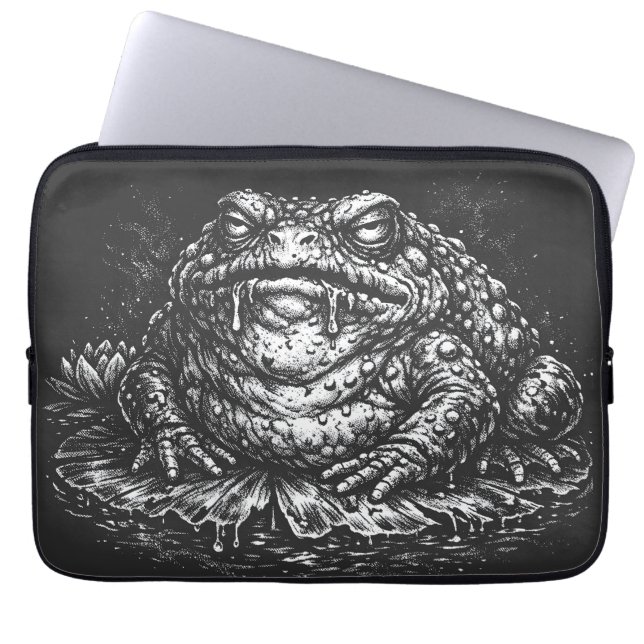 Capa Para Notebook Símbolo do Sapo Assombrado por BurnsInHell (Frente)