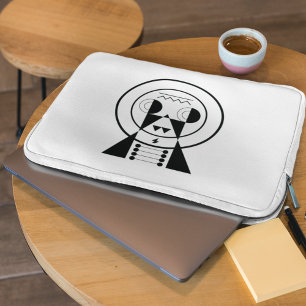Capa Para Notebook Símbolo Ushi Zodiac - Ox Geométrico