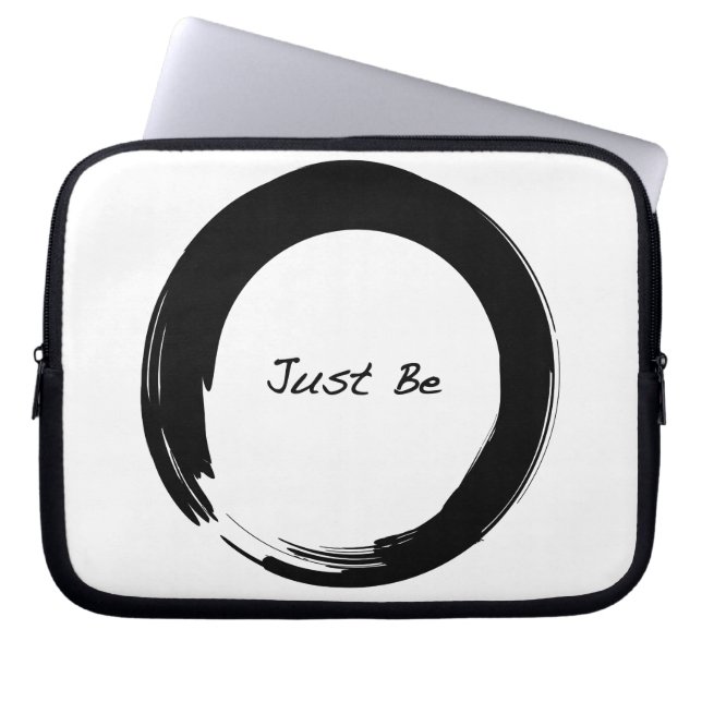 Capa Para Notebook Símbolo Zen com "Simplesmente Seja" (Frente)