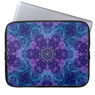 Capa Para Notebook Símbolos Geométricos Sagrados em Mandala sem solda