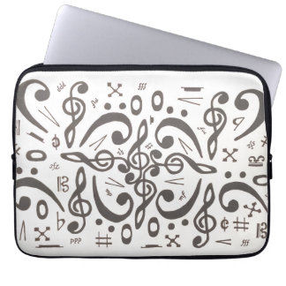 Capa Para Notebook Símbolos Musicais