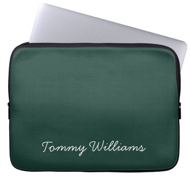 Capa Para Notebook Simples Emerald Green Professional (Frente)
