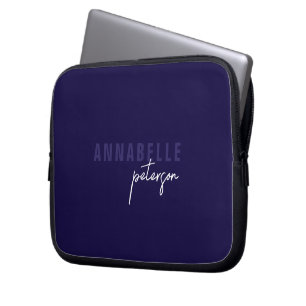 Capa Para Notebook Simples Moderno profissional - Minimalista Azul