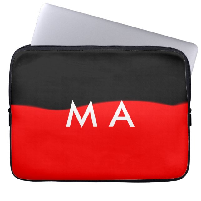 Capa Para Notebook Simples monograma adicione seu nome com letra míni (Frente)