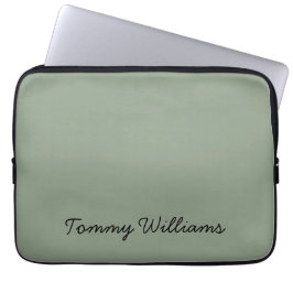 Capa Para Notebook Simples profissional Verde Sage Minimalista