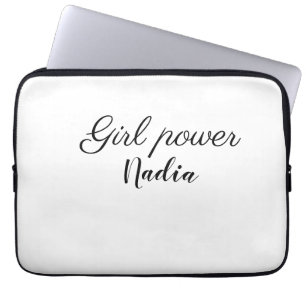 Capa Para Notebook simples textos com nome de garota minimalista imag