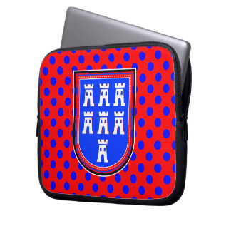 Capa Para Notebook Sinal Azul Saxônico Vermelho