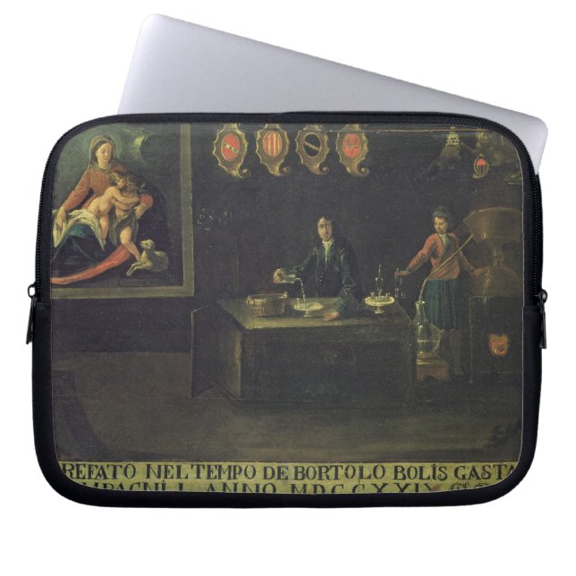 Capa Para Notebook Sinal da guilda dos farmacêuticos Venetian, 1729 (Frente)