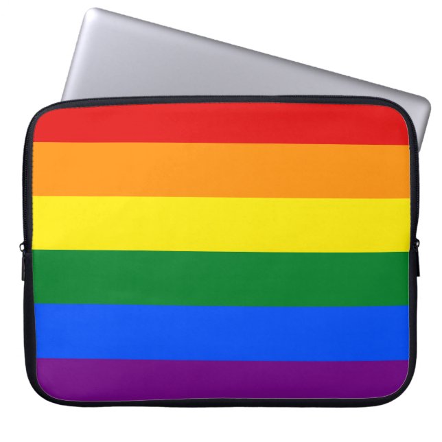 Capa Para Notebook Sinalizador arco-íris (LGBT) (Frente)