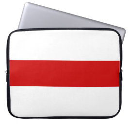 Capa Para Notebook Sinalizador da Bielorrússia (Vermelho e Branco)