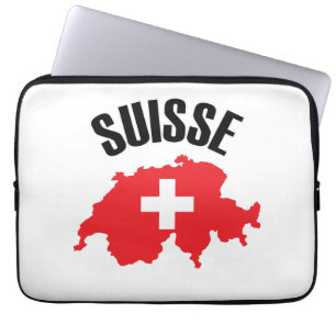 Capa Para Notebook Sinalizador de Mapa de Suiça do Suisse