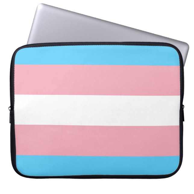 Capa Para Notebook Sinalizador Trans Pride (Orgulho Transgênero) (Frente)
