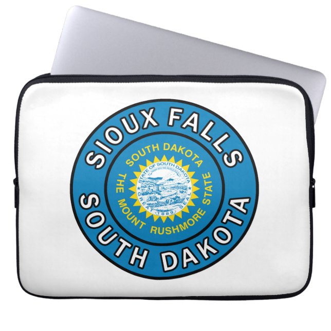 Capa Para Notebook Sioux Falls South Dakota (Frente)
