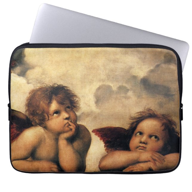 Capa Para Notebook Sistine Madonna Angels por Raphael Sanzio (Frente)