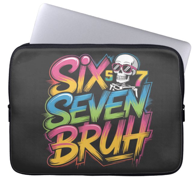 Capa Para Notebook six seven bruh (Frente)
