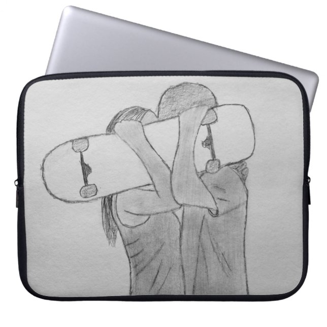 Capa Para Notebook Skate Love (Frente)