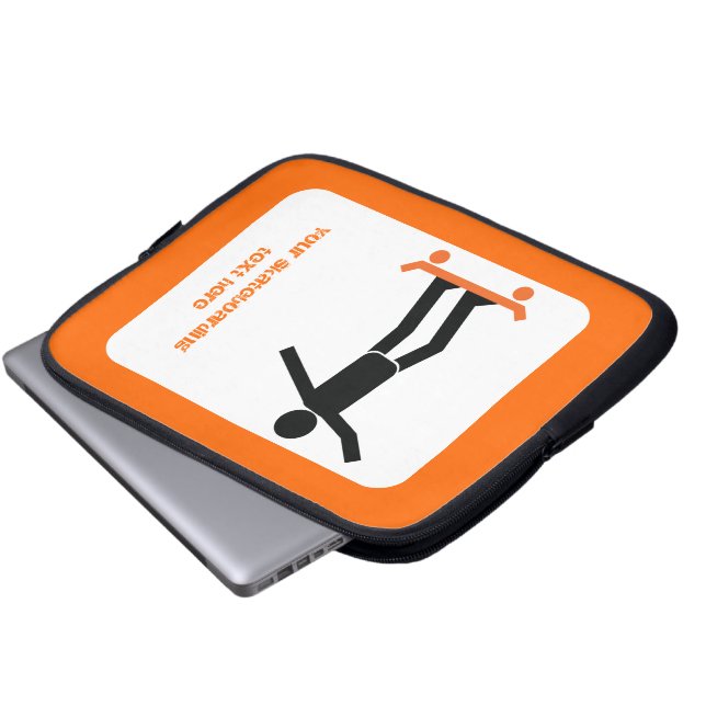 Capa Para Notebook Skateboarder no skate personalizado (Frente Inferior)