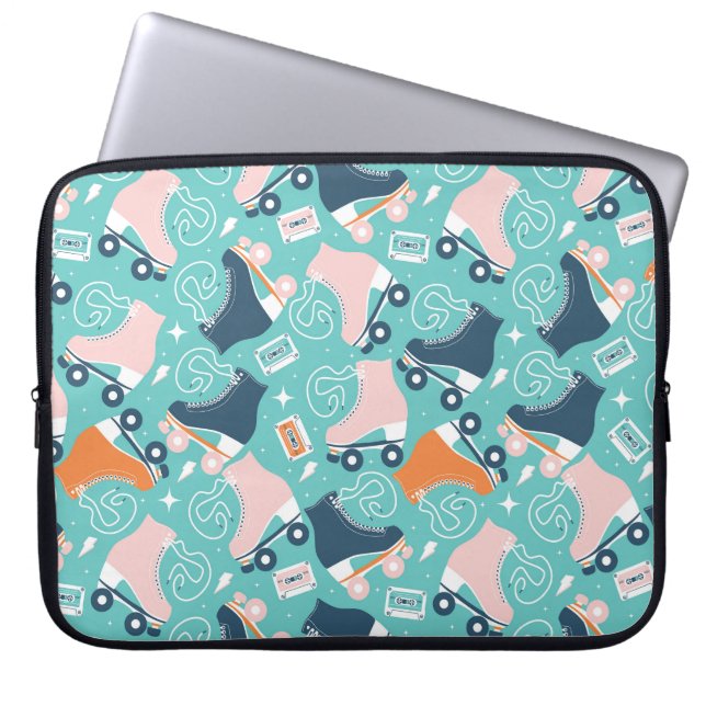 Capa Para Notebook Skates do cilindro retrorreflector: cassete de vin (Frente)