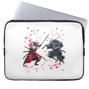 Capa Para Notebook Skull Samurai Duel