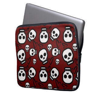 Capa Para Notebook Skulls and Hearts Laptop carrier 