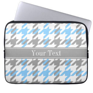 Capa Para Notebook Sky Blue White Dk Cinza Nome Monograma