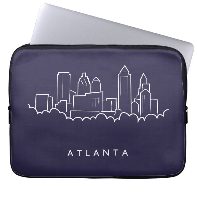 Capa Para Notebook Skyline de Atlanta (Frente)