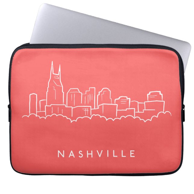 Capa Para Notebook Skyline de Nashville (Frente)