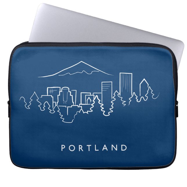 Capa Para Notebook Skyline de Portland (Frente)