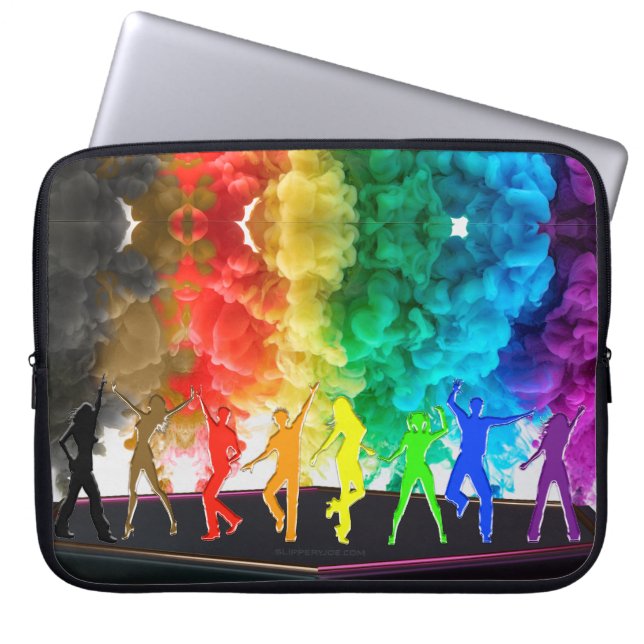 Capa Para Notebook SlipperyJoe's Dancing Pride Shadows gay presentes  (Frente)