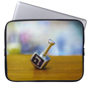 Capa Para Notebook SlipperyJoe's Happy Hanukkah com quatro lados gira