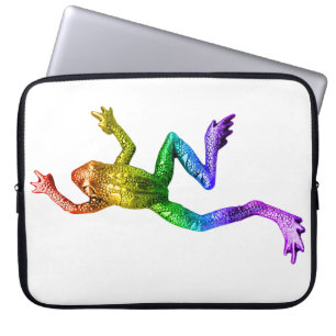 Capa Para Notebook SlipperyJoe's Pride Frog animal rastejando arco-ír