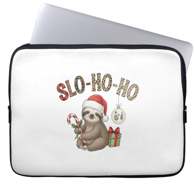 Capa Para Notebook Slo Ho Xmas Sloth (Frente)