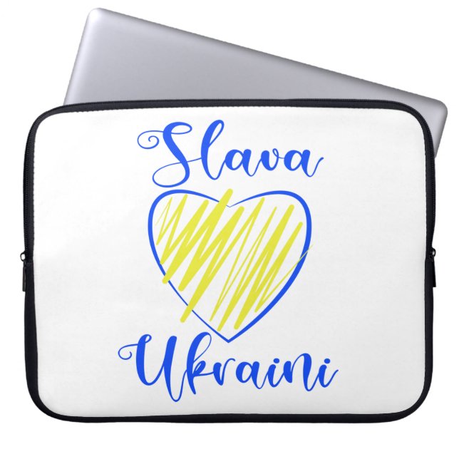 Capa Para Notebook Slogan Slava Ucraniano Glória à Ucrânia (Frente)