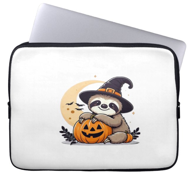 Capa Para Notebook Sloth Halloween Motif Clássico T-Shirt (Frente)