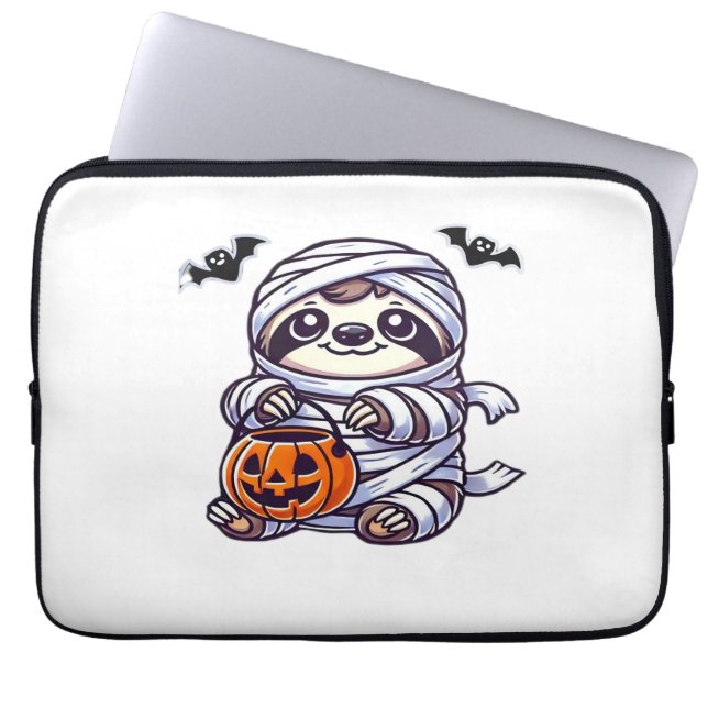 Capa Para Notebook Sloth Halloween Mummy Kids Men Sloth Classic (Frente)