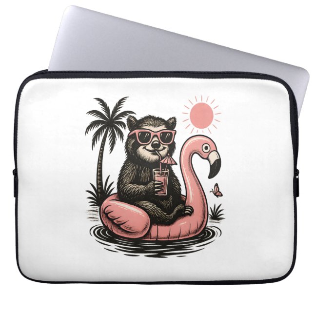 Capa Para Notebook Sloth Summer Vibes (Frente)
