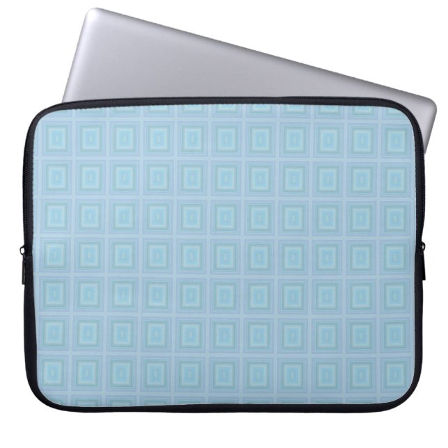 Capa Para Notebook Small blue squares. (Frente)