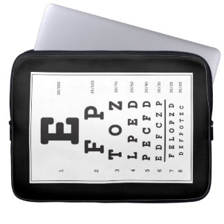 Capa Para Notebook Snellen Chart Eye Chart Lap Top Electronics Bag