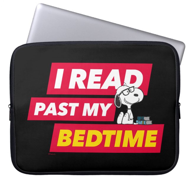 Capa Para Notebook Snoopy "Eu Li Passado Da Minha Noite" (Frente)