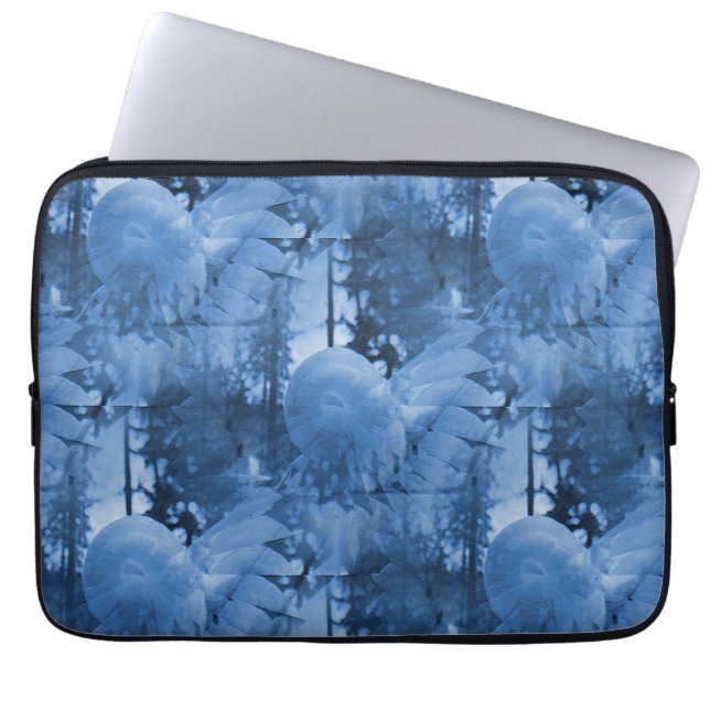 Capa Para Notebook Snow flowers..... (Frente)