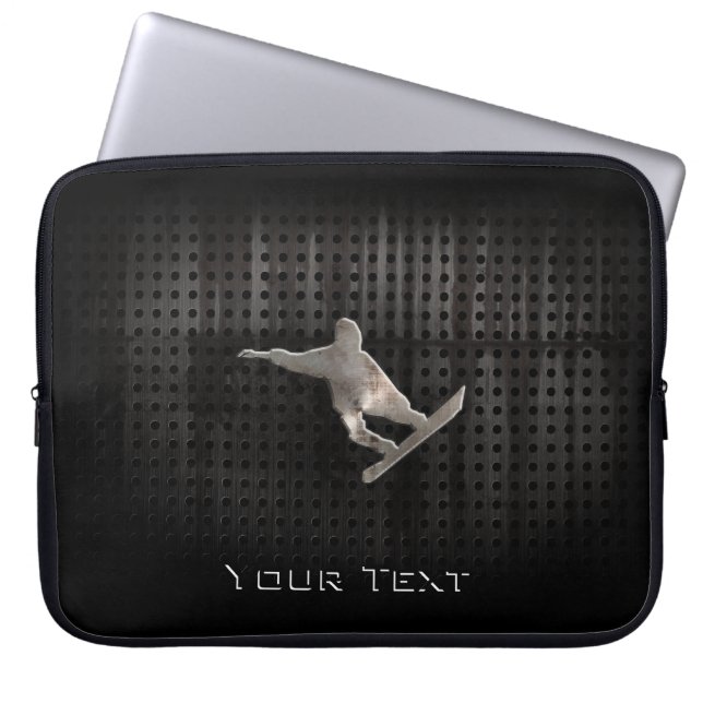 Capa Para Notebook Snowboarding do Grunge (Frente)