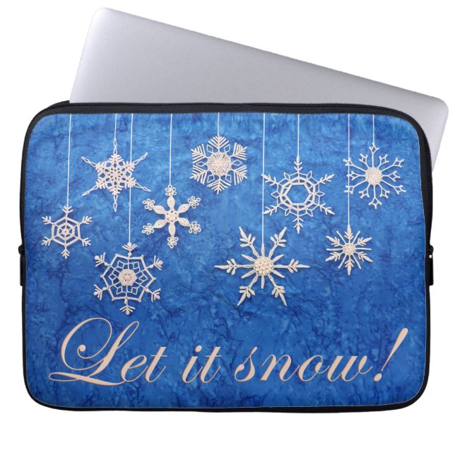 Capa Para Notebook Snowcatcher Deixe-o nevar (Frente)