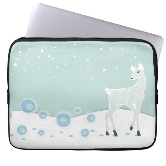 Capa Para Notebook Snowy Deer (Frente)