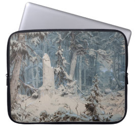 Capa Para Notebook Snowy Forest (por Andreas Achenbach)